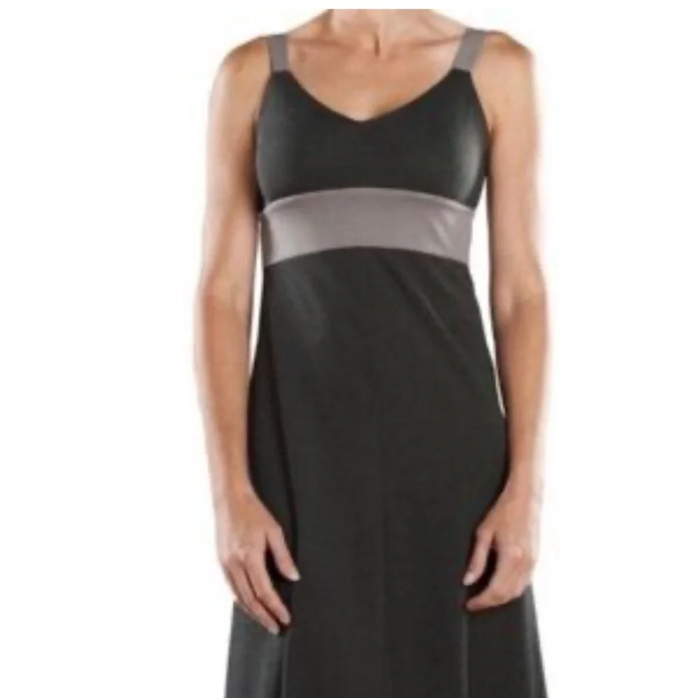 Kuhl Mountain Culture Prima Aerosoft Dress Dark Light Gray Soft Stretch Medium